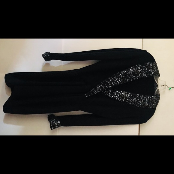 Vintage St John Knit Black Dress Sequins sz 6 USA Original Owner Holiday Dress - Picture 16 of 16